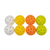Bolas de pickleball coloridas de plástico com 40 furos e 26 furos