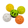 Bolas de pickleball coloridas de plástico com 40 furos e 26 furos